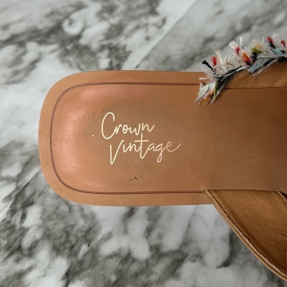 Crown Vintage Peruvian Woven Sandals-‎ Sz 9 - Picture 9 of 10